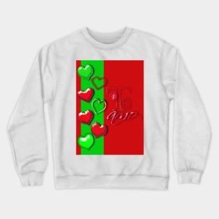 Te amo ( I love you in Spanish) - Shiny hearts Crewneck Sweatshirt